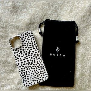 Burga Official iPhone 14 hard shell case with pouch